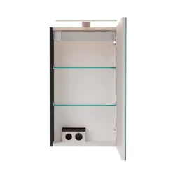 LED-Spiegelschrank 'SBC' schwarz matt 40 x 68 x 15,3 cm rechts