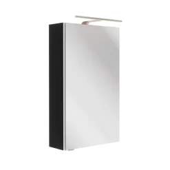 LED-Spiegelschrank 'SBC' schwarz matt 40 x 68 x 15,3 cm rechts