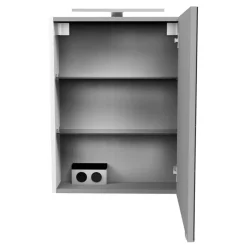 LED-Spiegelschrank 'SBC' weiß 50 x 68 x 15,3 cm rechts