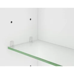 LED-Spiegelschrank 'Trava' weiß matt 75 x 65 x 22 cm