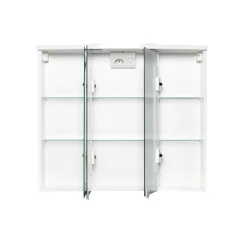 LED-Spiegelschrank 'Trava' weiß matt 75 x 65 x 22 cm