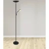 LED-Stehleuchte 'Erica' schwarz 2-flammig 178 cm
