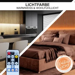 LED-Streifen 5 m 24 W 1800-3000 K mit Fernbedienung