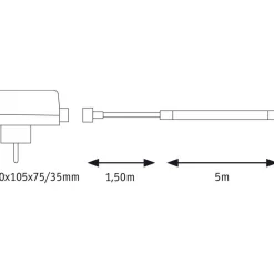 LED-Strip 'SimpLED Outdoor Warmweiß Komplettset' 5 m 20 W Weiß
