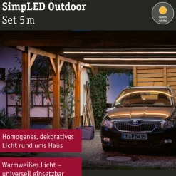LED-Strip 'SimpLED Outdoor Warmweiß Komplettset' 5 m 20 W Weiß