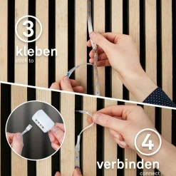 LED-Stripe-Set für Akustikpaneele 'Pimp your Panel' 500 lm, 2,6 m
