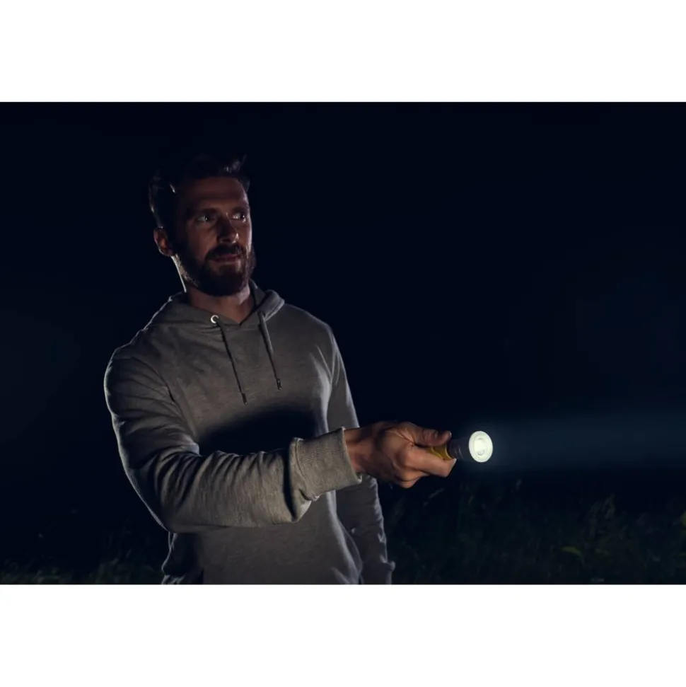 LED-Taschenlampe 'Outdoor Sports F20' gelb 290 lm
