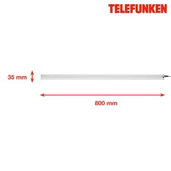 LED-Unterbauleuchte 'HADIT' silbern 7 W 80 x 3,5 x 1 cm