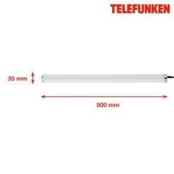 LED-Unterbauleuchte 'HADIT' silbern 50 x 3,5 x1 cm 2-teilig