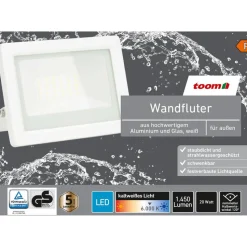 LED-Wandfluter weiß 20 W 1450 lm