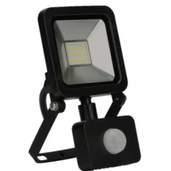 LED-Wandfluter mit Bewegungsmelder schwarz 10 W 720 lm