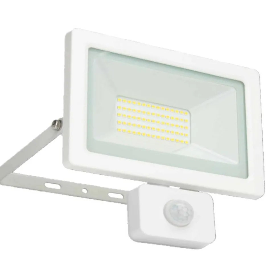 LED-Wandfluter mit Bewegungsmelder weiß 50 W 3850 lm