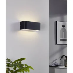 LED-Wandleuchte 'Sania 4' schwarz/weiß 20 x 8 cm