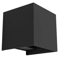 LED-Wandleuchte 'Valmontone' schwarz 10 x 10 cm