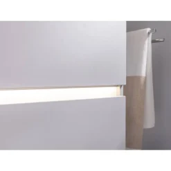 LED-Waschbeckenunterschrank 'Foton' grau matt 60 x 65 x 41,5 cm