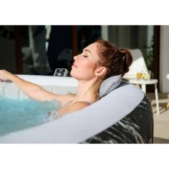 LED-Whirlpool 'LAY-Z-SPA®Hollywood AirJet™' Marmor-Optik 180 x 180 x 66 cm