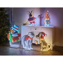 LED-Wichtel mit Timer 56 cm 109 LEDs