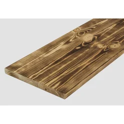 Leimholz 'Antik' Kiefer geflammt 400 x 1200 x 18 mm