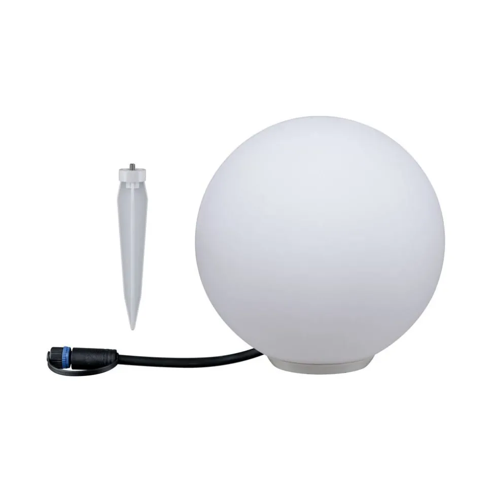 Lichtobjekt 'Plug & Shine Globe' Ø 20 cm weiß