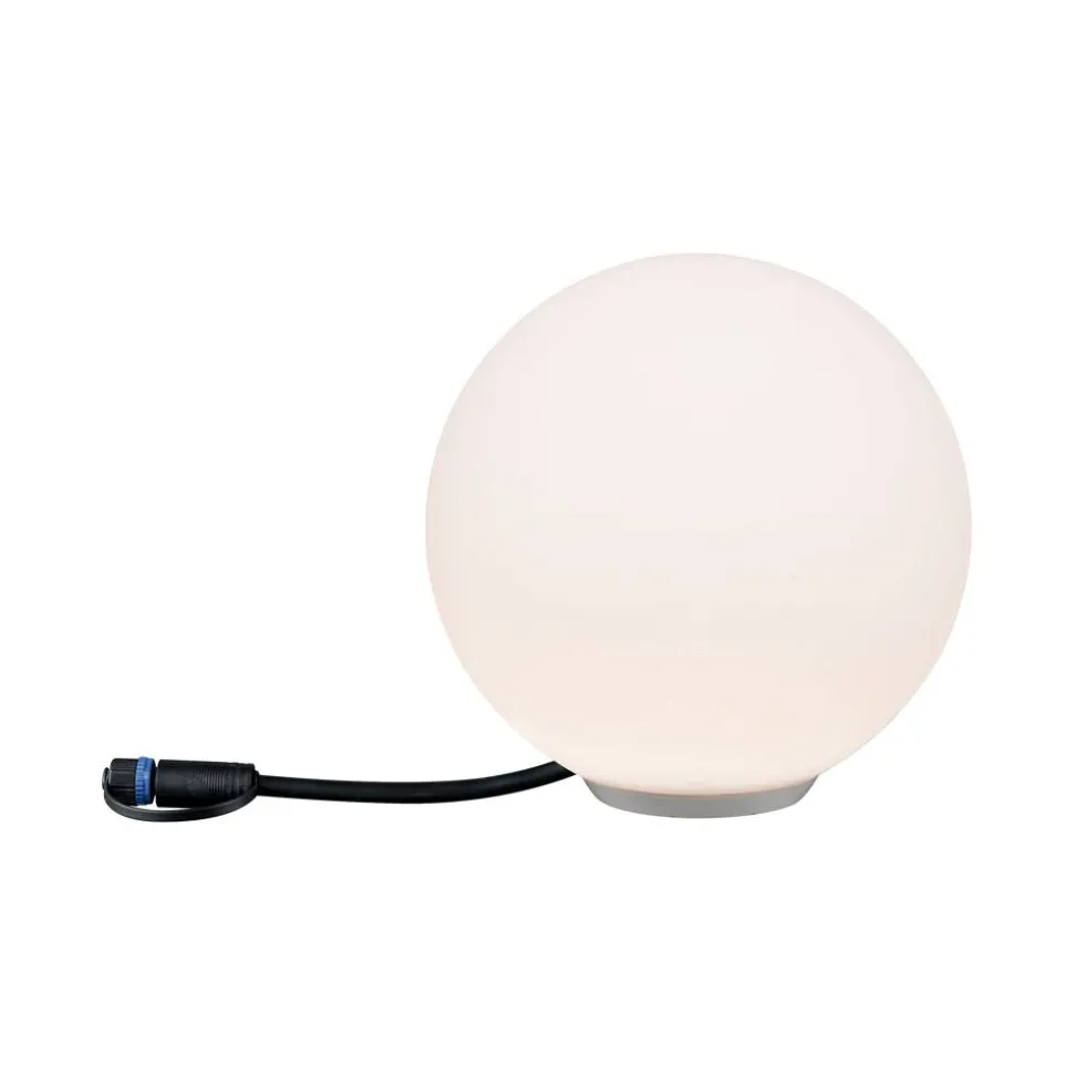 Lichtobjekt 'Plug & Shine Globe' Ø 20 cm weiß