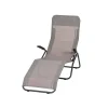 Liegestuhl 'Anco' klappbar taupe 72,5 x 103,5 x 144 cm