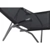 Liegestuhl 'Anco' klappbar schwarz 72,5 x 103,5 x 144 cm