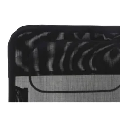 Liegestuhl 'Anco' klappbar schwarz 72,5 x 103,5 x 144 cm