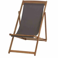 Liegestuhl 'Aviro' klappbar grau 98,5 x 98 x 57 cm