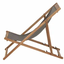 Liegestuhl 'Aviro' klappbar grau 98,5 x 98 x 57 cm