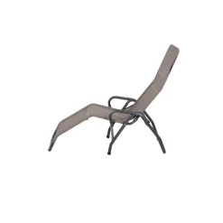 Liegestuhl 'Bito' klappbar taupe 72 x 118 x 139 cm