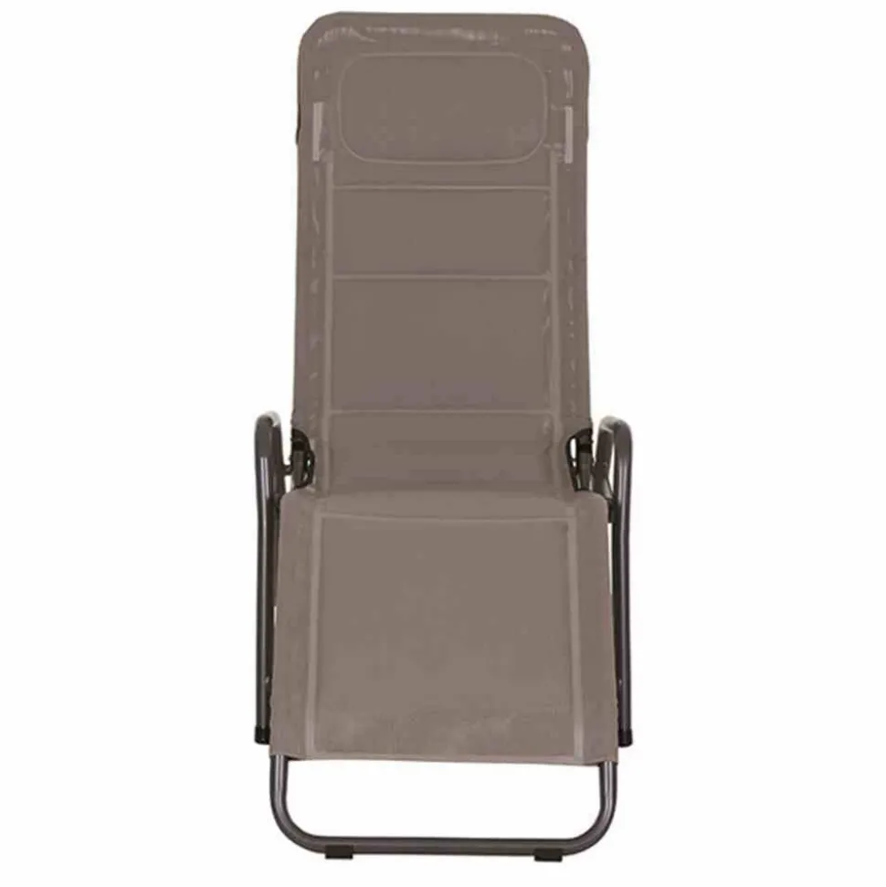 Liegestuhl 'Fano' taupe 71 x 112 x 150 cm