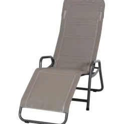 Liegestuhl 'Fano' taupe 71 x 112 x 150 cm
