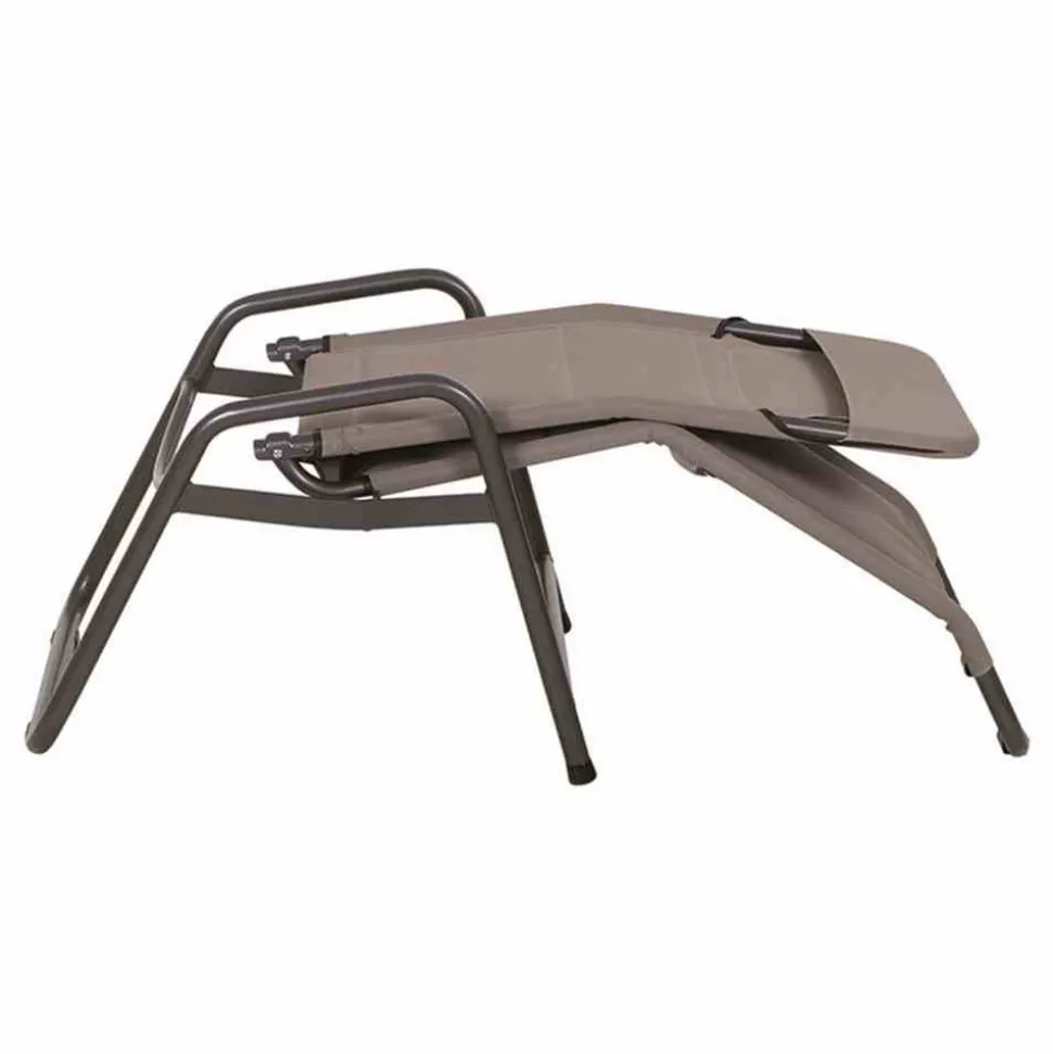 Liegestuhl 'Fano' taupe 71 x 112 x 150 cm