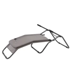 Liegestuhl klappbar taupe 60,5 x 94,5 x 140 cm