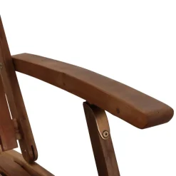 Liegestuhl 'Paleros' klappbar Akazienholz braun 60 x 90 x 147 cm