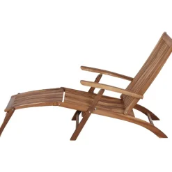 Liegestuhl 'Paleros' klappbar Akazienholz braun 60 x 90 x 147 cm