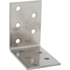 Lochplattenwinkel silbern 6 x 6 x 4 cm