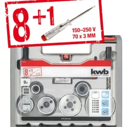 Lochsägen-Set mit Spannungsprüfer 8-teilig