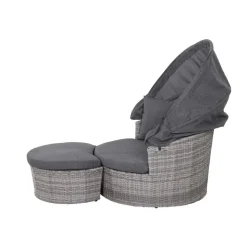 Lounge-Insel 'Luna' Aluminium anthrazit/grau 99 x 146 x 108 cm