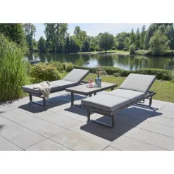 Loungemöbelset 'Amelie' für 6 Personen Aluminium