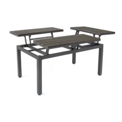 Loungemöbelset 'Braga' Aluminium grau 5-teilig