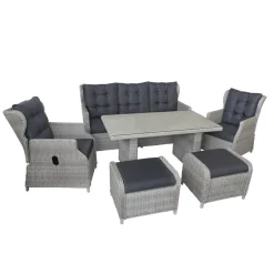 Loungemöbelset 'Canelli' für 7 Personen Aluminium