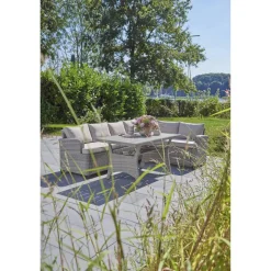 Loungemöbelset 'Elli' Stahl braun 3-teilig
