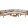 Loungemöbelset 'Gina' Holz braun 2-teilig
