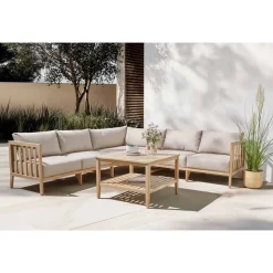 Loungemöbelset 'Gina' Holz braun 2-teilig