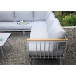 Loungemöbelset 'Gondola' Aluminium grau 4-teilig