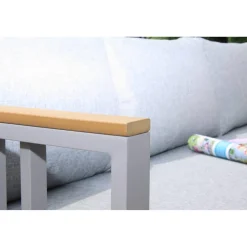 Loungemöbelset 'Gondola' Aluminium grau 4-teilig