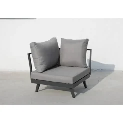 Loungemöbelset 'Gondola' Aluminium grau 4-teilig
