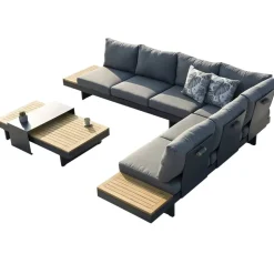 Loungemöbelset 'Molise' Aluminium dunkelgrau 5-teilig
