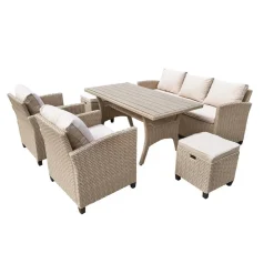 Loungemöbelset 'Prato' für 7 Personen Aluminium
